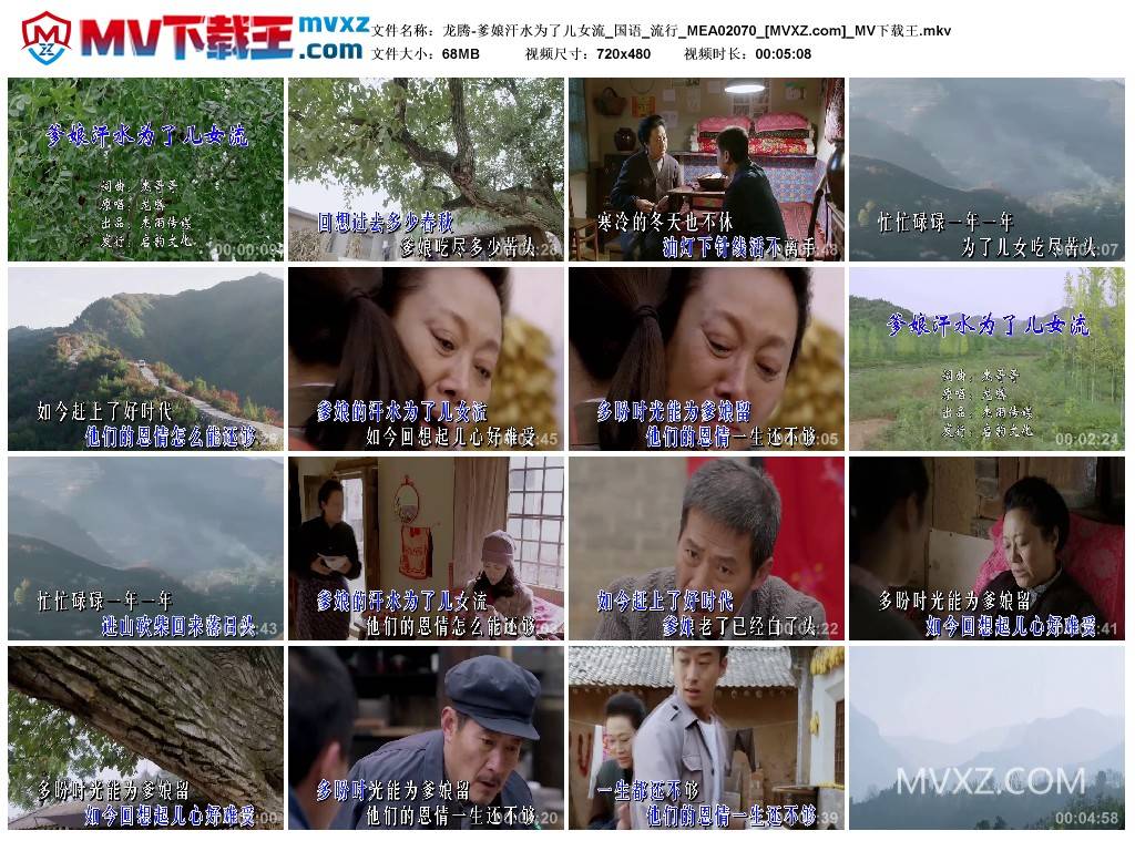 龙腾-爹娘汗水为了儿女流_国语_流行_MEA02070